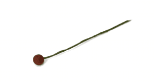Bilde av Blomst- kastanjebrun 2cm