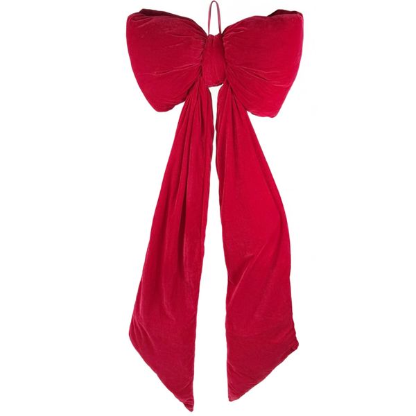 Shishi fløyelssløyfe rød 155 cm 
