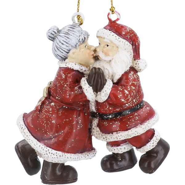 Julekule Mr & Mrs Claus 7cm