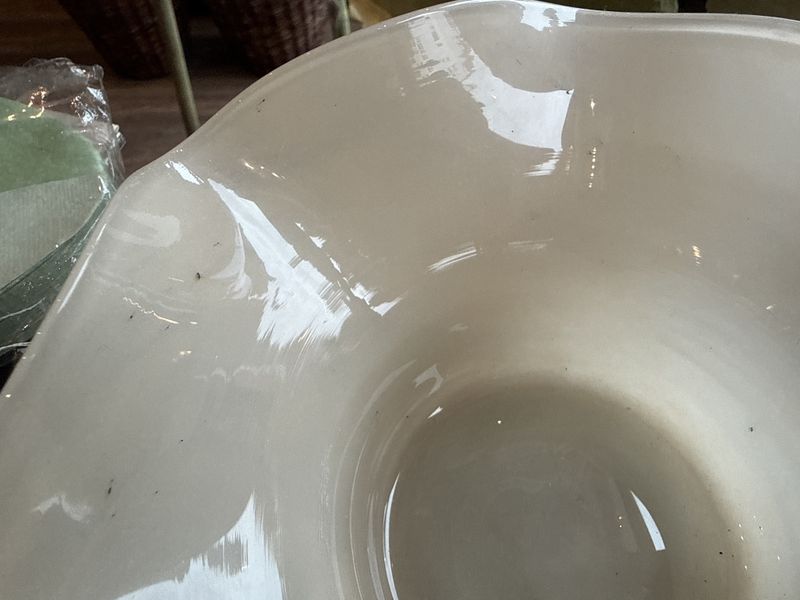 Glassk&aring;l beige 19cm (se tekst)