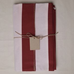 Hovedbilde Duk Twizzel merlot og svakrosa - striper 3m.