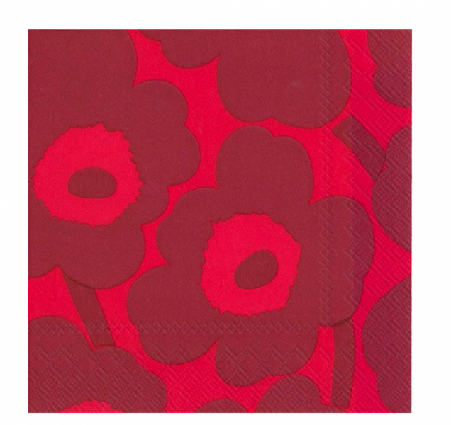 Marimekko rød på rød (kaffe)