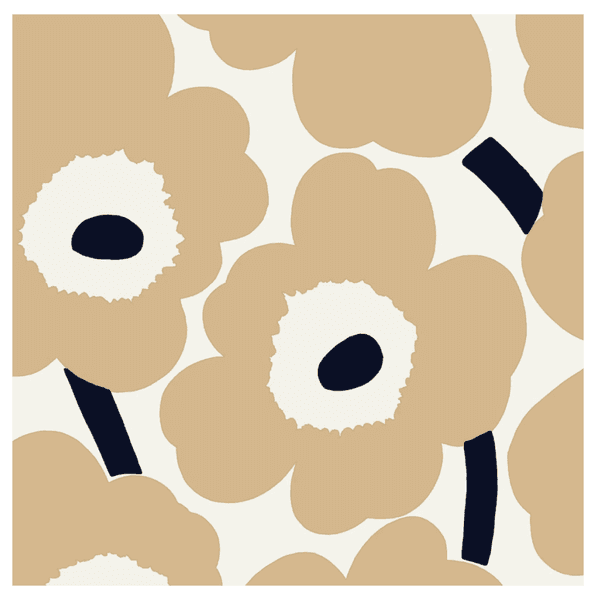 Marimekko Unikko Sand (kaffe)