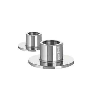 Hovedbilde Lysestake s&oslash;lv 1,5cm til kertelys, 2pk BLANK