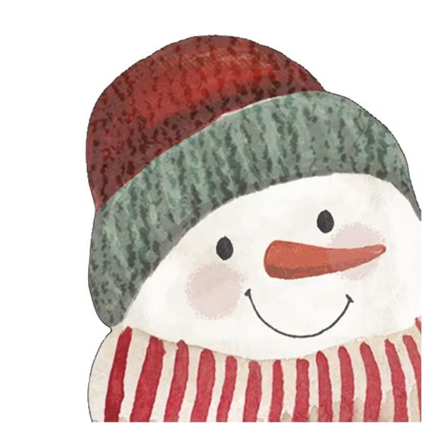 Servietter Happy Snowman - formet