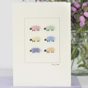 Hovedbilde Kort `Sheep Pastel' 10*15 cm