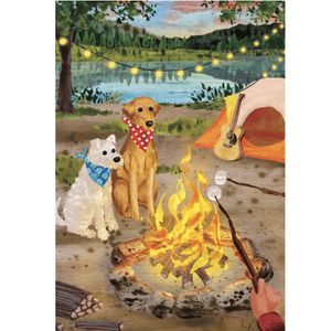 Hovedbilde Caspari kort Campfire Dogs