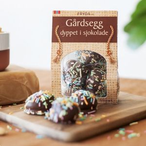 Hovedbilde G&aring;rdsegg dyppet i sjokolade - 150gr