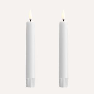 Hovedbilde Uyuni kronelys Nordic White 2pk - 15cm (Ny ...