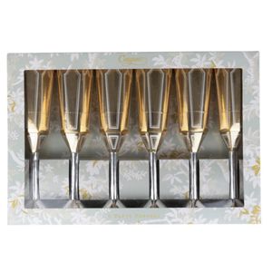 Hovedbilde Christmas Crackers Champagneglass 6 store