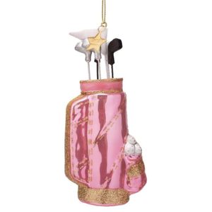 Hovedbilde Julekule Golfbag - rosa olje 14cm