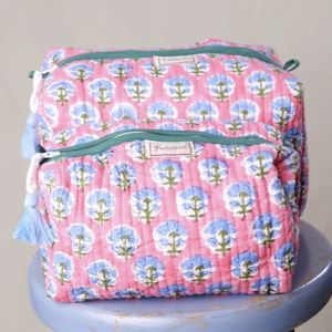 Hovedbilde Toalettveske quilted pink/lavender - Medium
