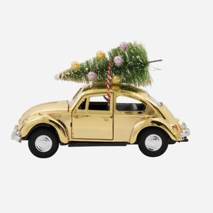 Hovedbilde Julebil gylden 12,5cm