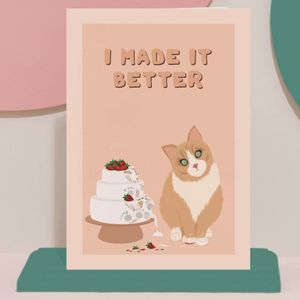 Hovedbilde Kort - I made it better - gr&oslash;nn konvolutt