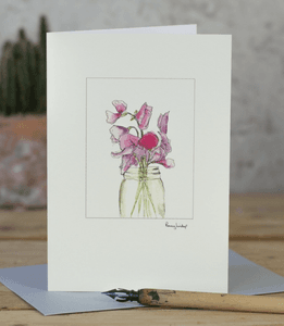 Hovedbilde Kort `Sweet Peas' 10*15 cm