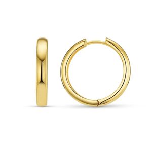 Hovedbilde Orelia &oslash;redobber Domed Clean Small Hoop - gull