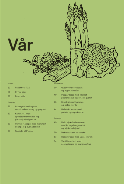 Det serveres- Tre-retters menyer for fire &aring;rstider