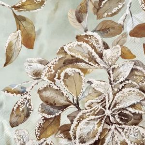 Hovedbilde Servietter Frozen Melody Blue Grey - lunsj