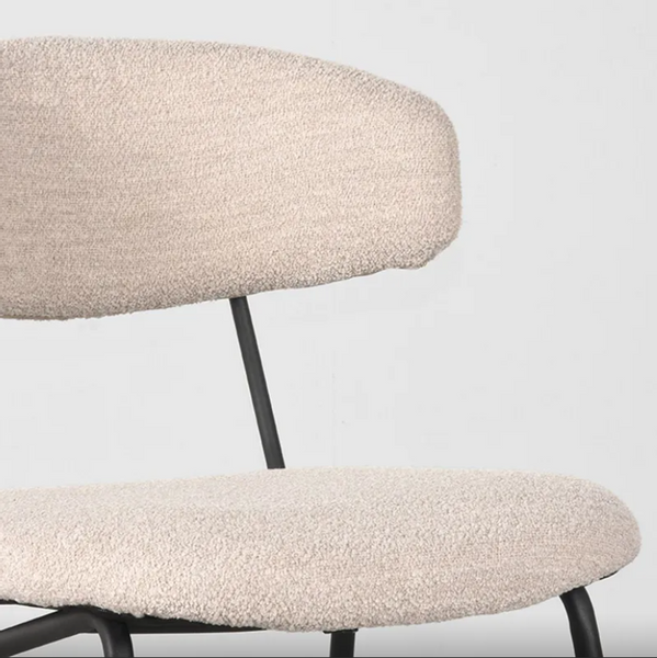 Zack spisestuestol - Natural Boucle - Bestillingsvare