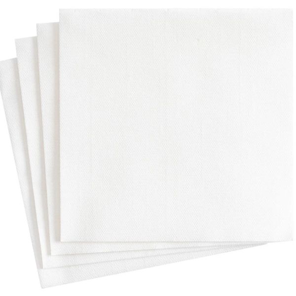 Servietter linpapir hvite - middag