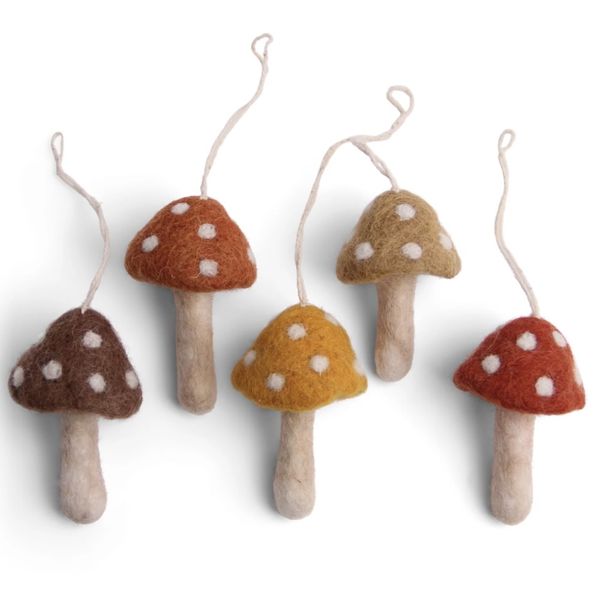 Sopp 5pk rustfarger 6cm 