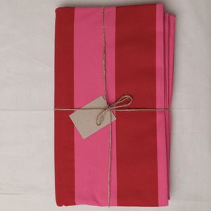 Hovedbilde Duk Twizzel r&oslash;d og rosa striper