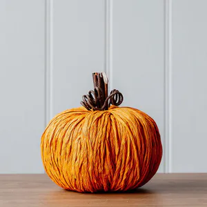 Hovedbilde Gresskar halm oransje 16cm