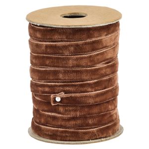 Hovedbilde Velurb&aring;nd nude/brun – 1 cm x 20 meter