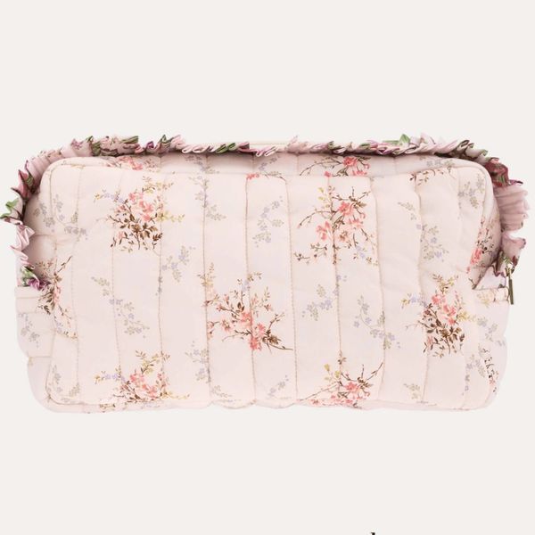 Toalettveske Garden Blooms - stor med volanger 