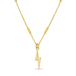 Hovedbilde Orelia smykke Metal Lightning Charm - gull